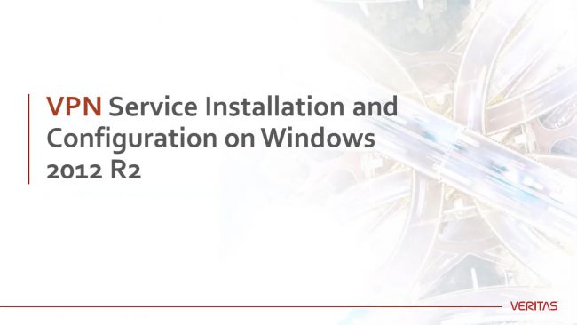 Chapter6 VPN Service Configuration for Veritas DLO 9.3.3 Work from Home